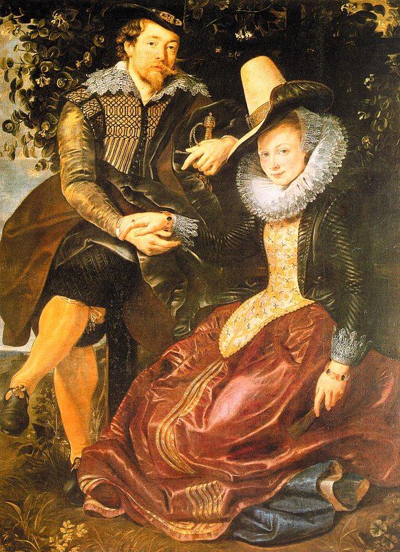 Peter Paul Rubens Rubens with His First Wife, Isabella Brandt, in the Honeysuckle Bower Sweden oil painting art